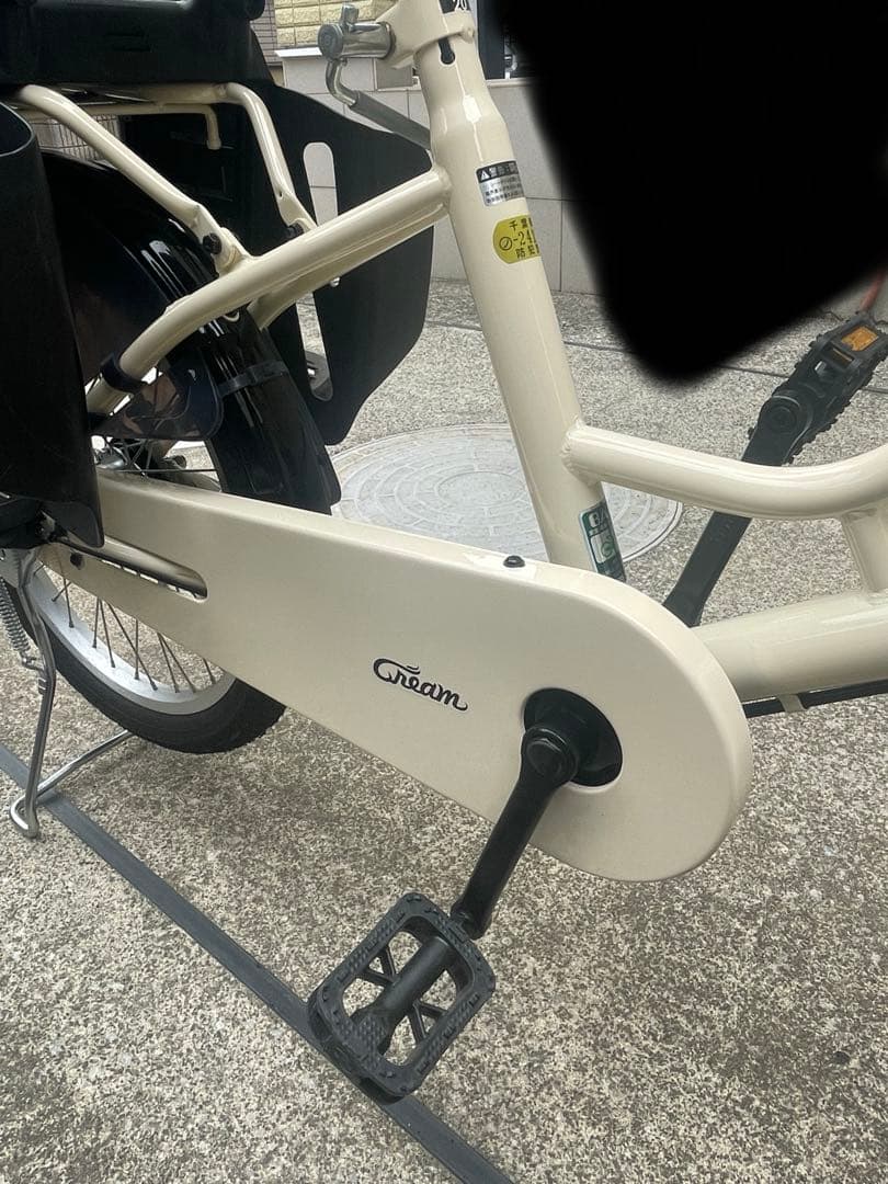 あさひ 子供乗せ自転車　チャイルドシート付き クリームカーゴ20インチ 3段変速