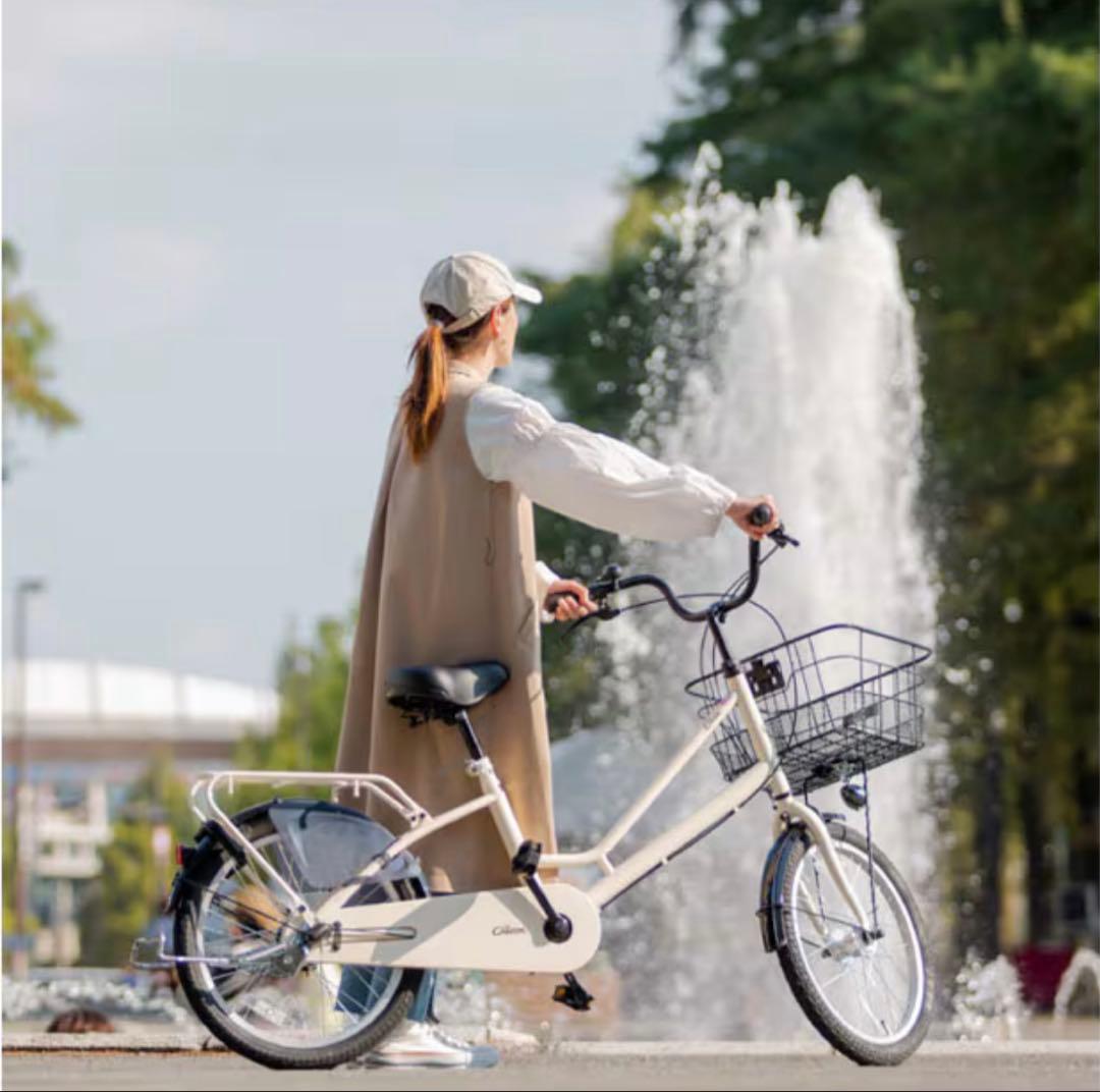 あさひ 子供乗せ自転車　チャイルドシート付き クリームカーゴ20インチ 3段変速