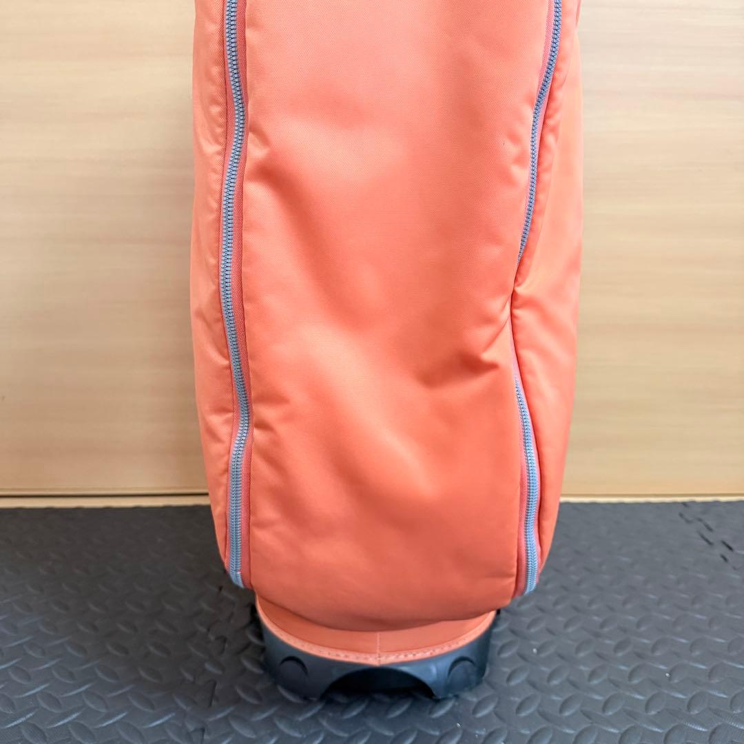 ONOFF キャディバッグ オレンジ 4分割 カート型 自立式 ゴルフ オノフ