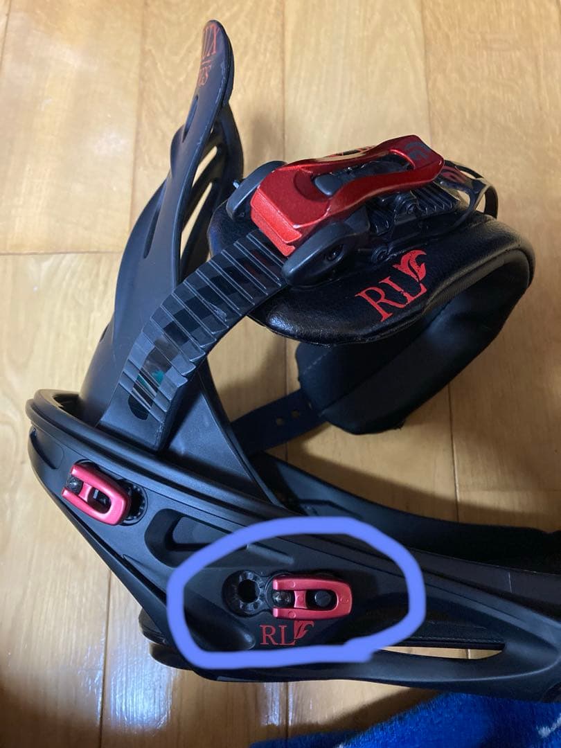 Flux ビンディング ブラック/レッド M