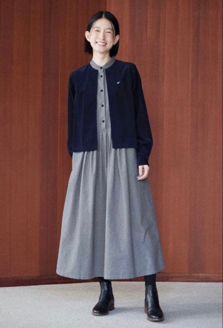 サニークラウズ feat.bonpon pon カーディガン風ワンピース