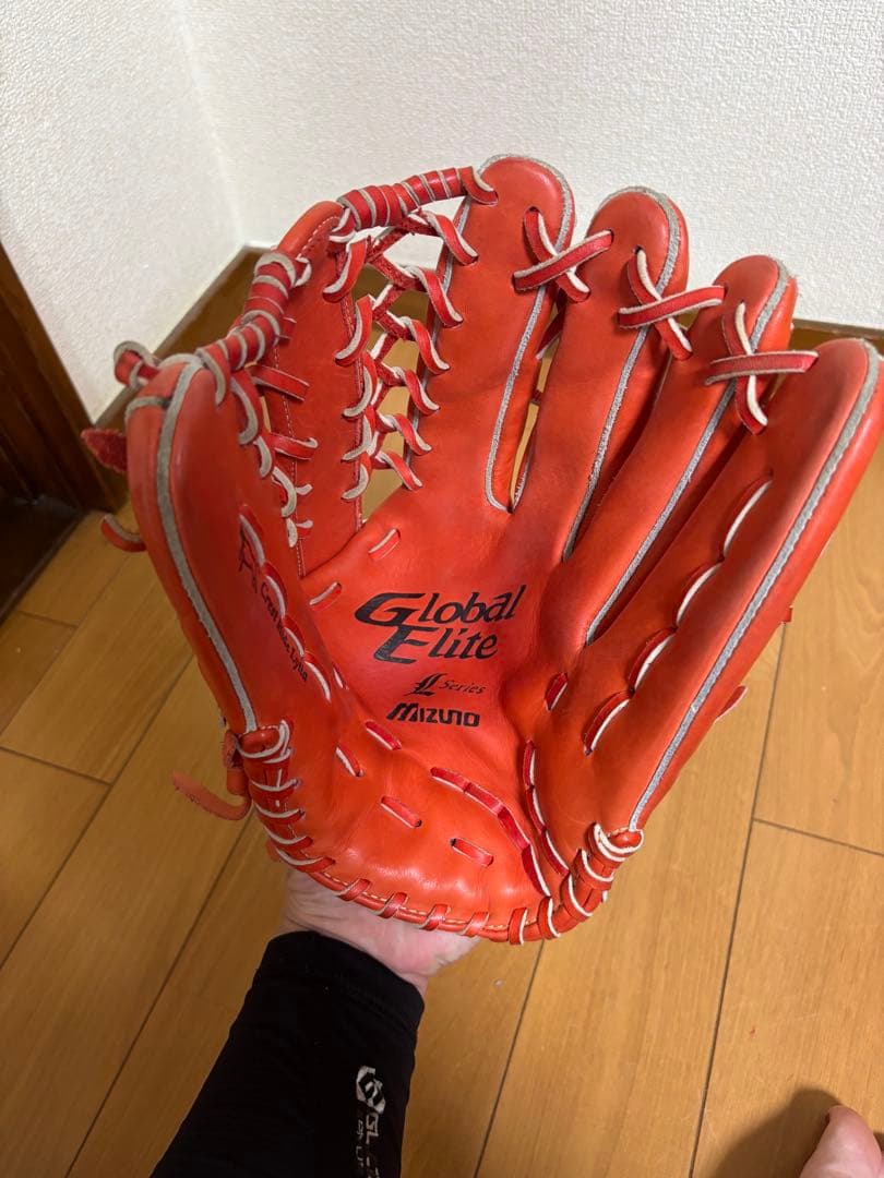 けーた様ミズノ　グローバルエリート　軟式用グローブ　大人　外野手用