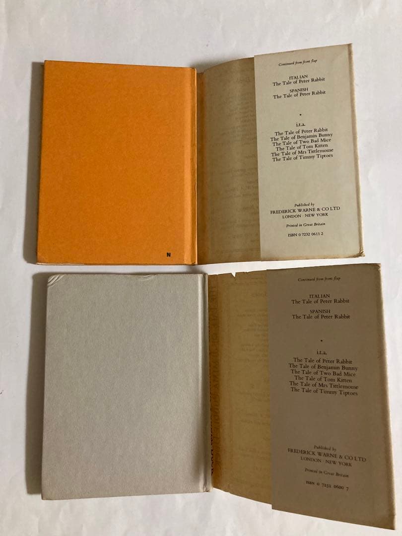 ビンテージ英語絵本 古書 Beatrix Potter 小型絵本