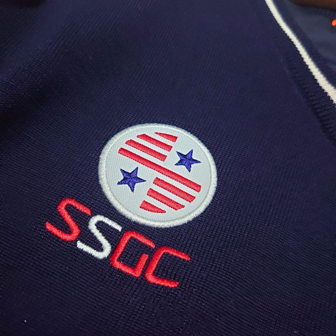 BEAMS GOLF チルデンニット 裏地付き Vネック ロゴ刺繍 ゴルフウエア