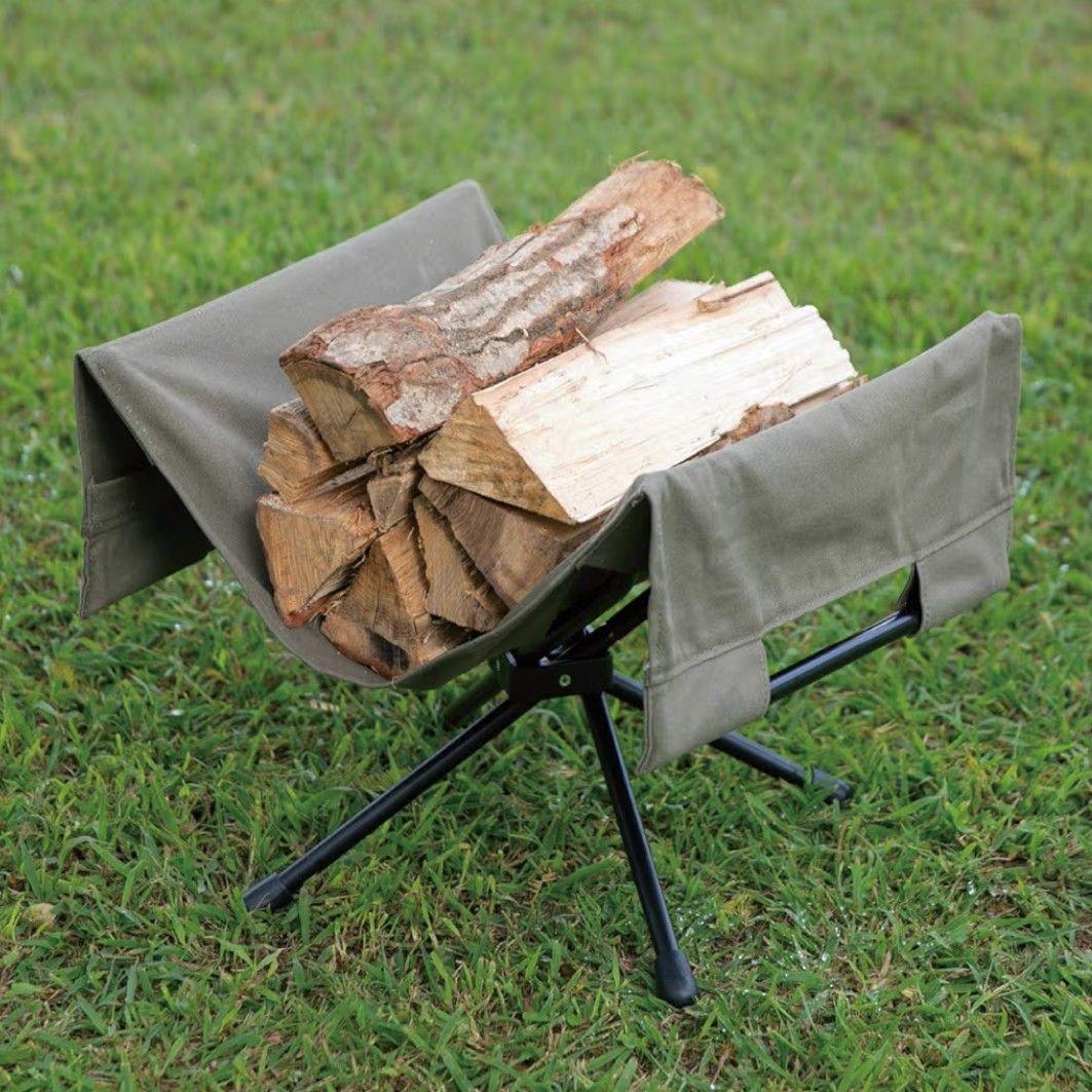 BUNDOK(バンドック)フォールディングラック、薪キャリースタンド2セット