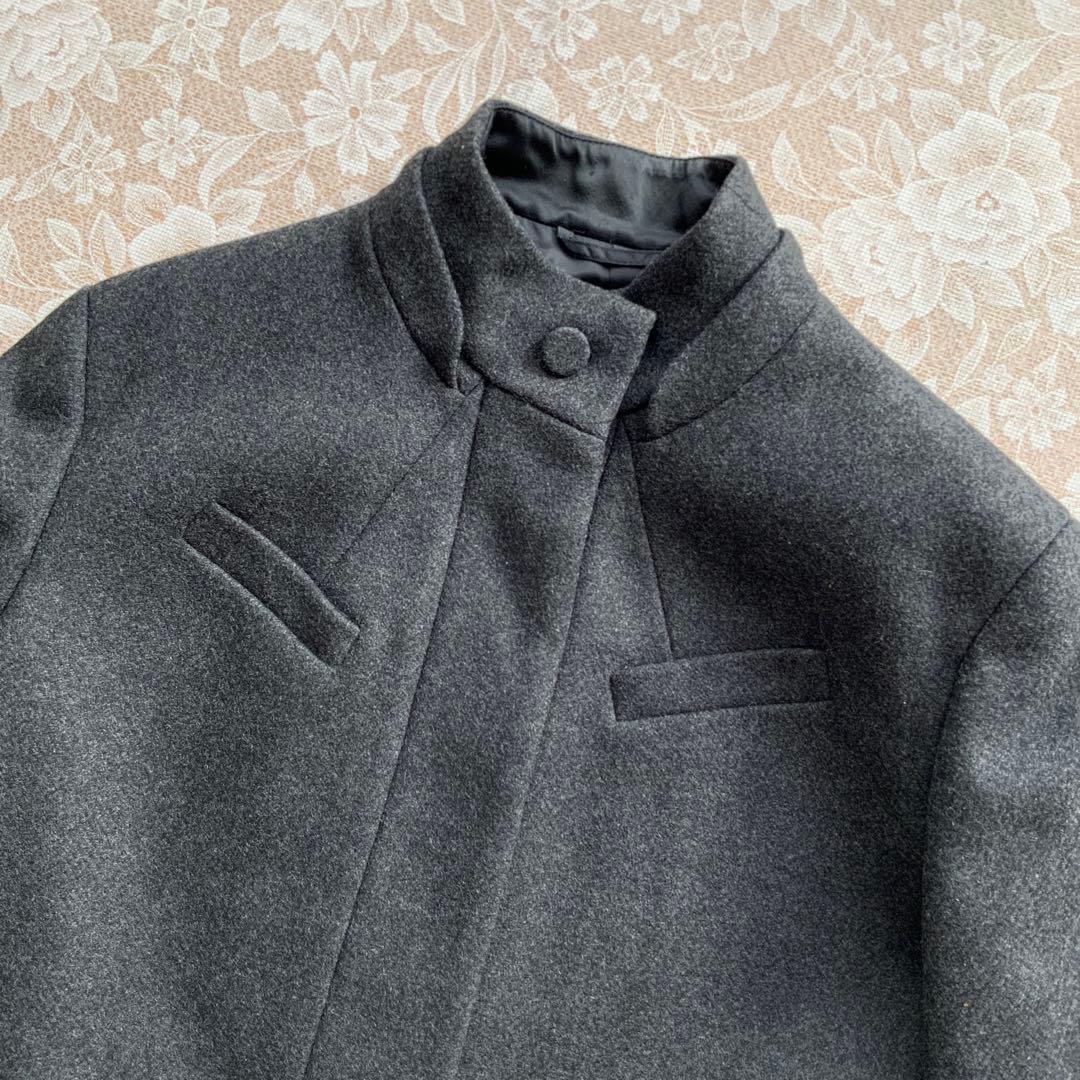 美品　ニールバレット　オーバーサイズ　ウールジャケットコートXSチャコールグレー