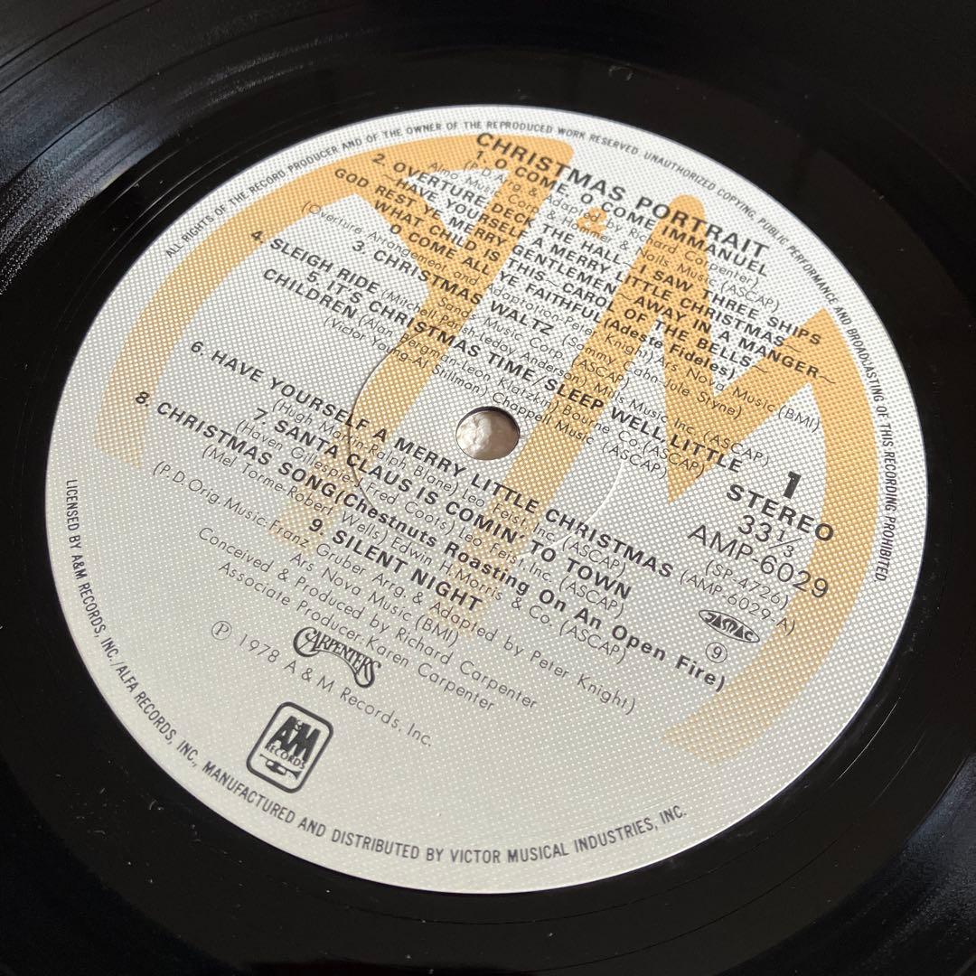 カーペンターズ クリスマス・ポートレイト　12㌅レコード　帯付き