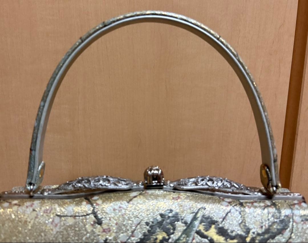 和装バッグ＆草履セット　表裏で異なるバッグデザイン　フリーサイズ