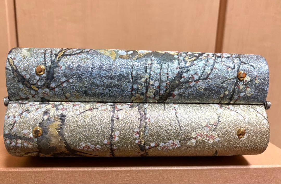 和装バッグ＆草履セット　表裏で異なるバッグデザイン　フリーサイズ