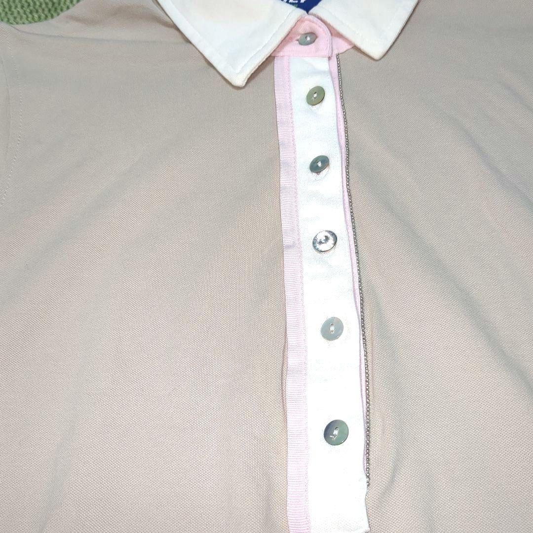 ​【美品】DAILYSPORTSデイリースポーツラインストーンゴルフポロシャツM