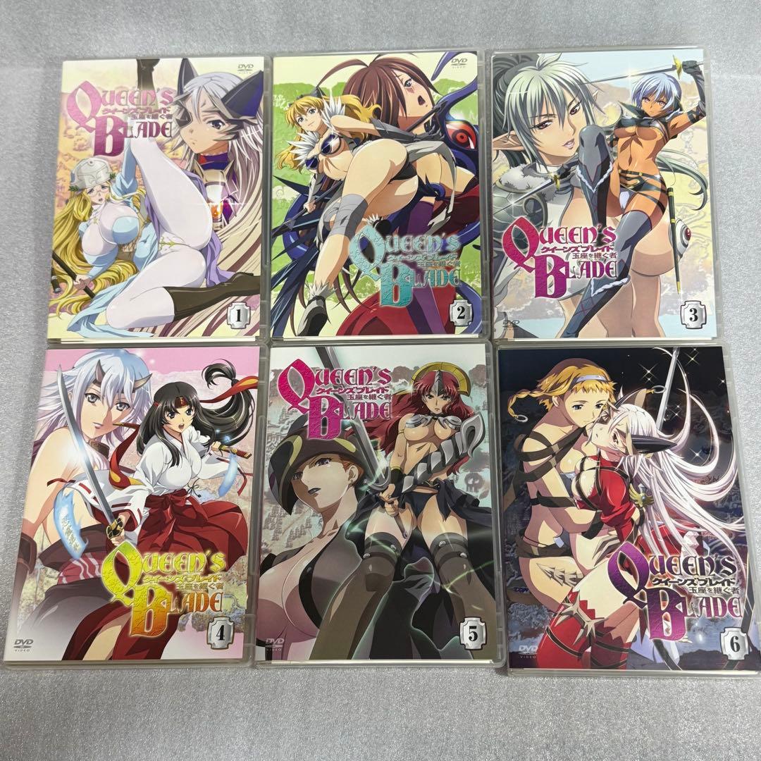 全6巻 特典付 クイーンズブレイド 玉座を継ぐ者　DVD