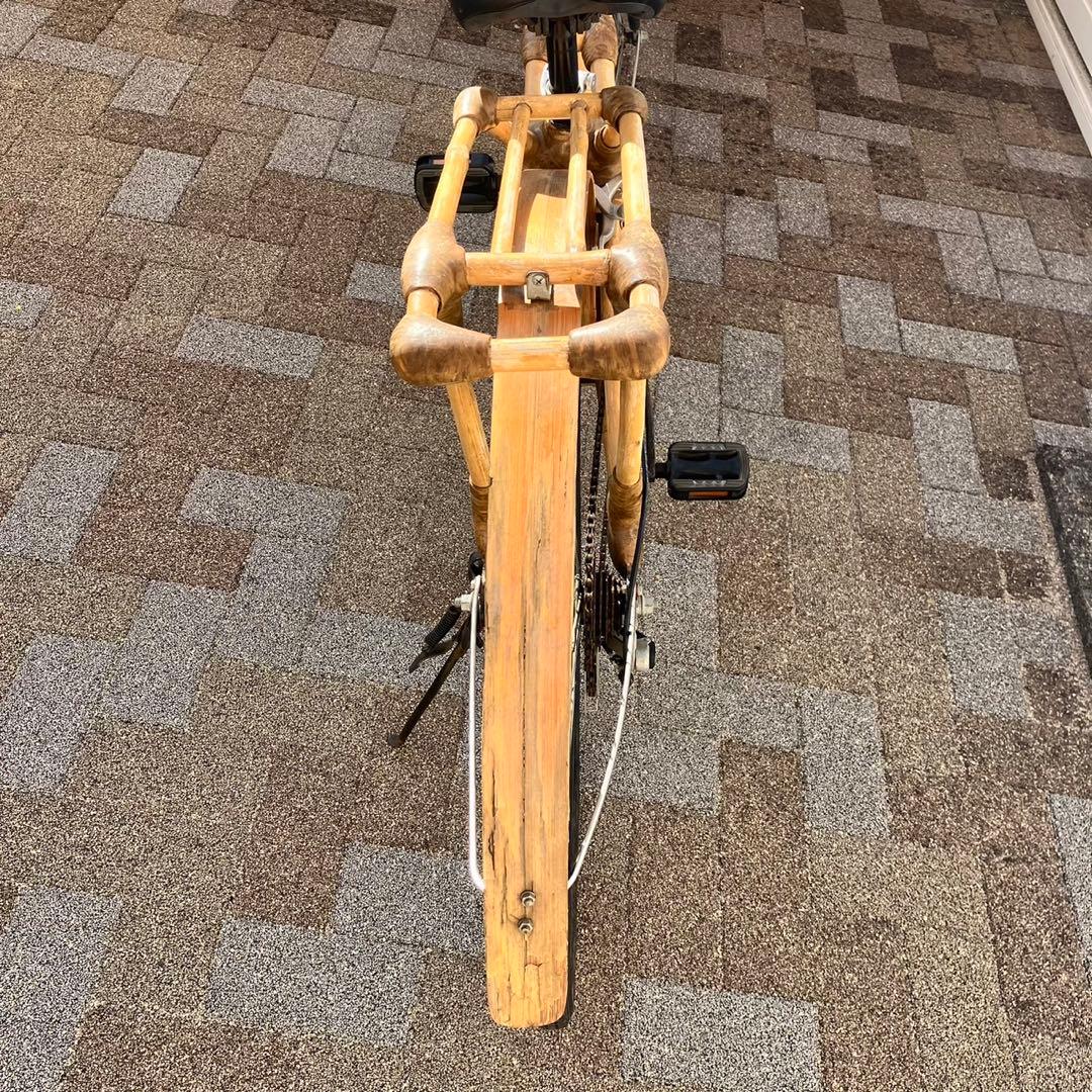 ベトナム製　バンブーバイク　竹製フレーム　竹製自転車