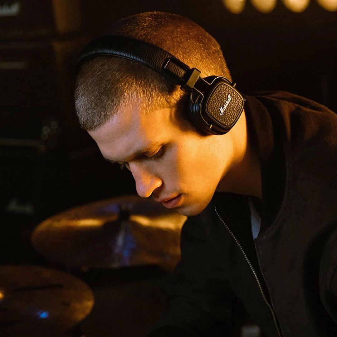 Marshall ワイヤレスヘッドホン 黒　メジャー3