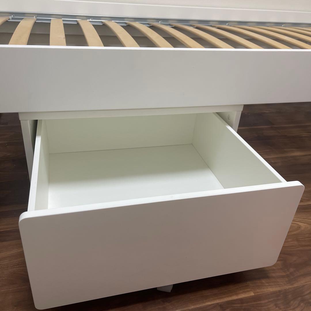 【引取り限定】IKEA シングルベッドフレーム 収納 マットレス