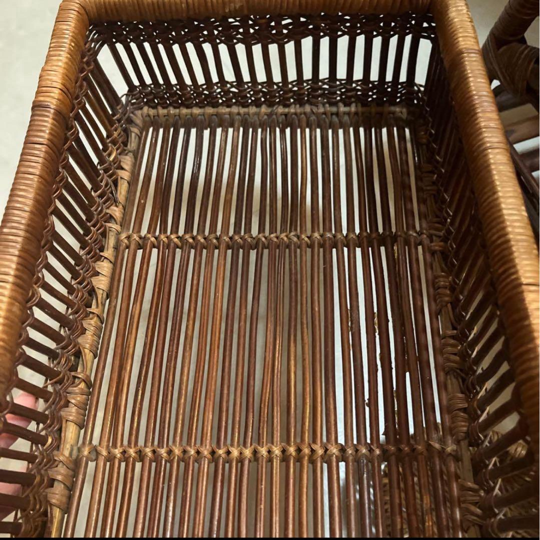 ラタン　籐　籠カゴ　木製かご　マガジンラック　まとめ売り　バスケット　小物入れ