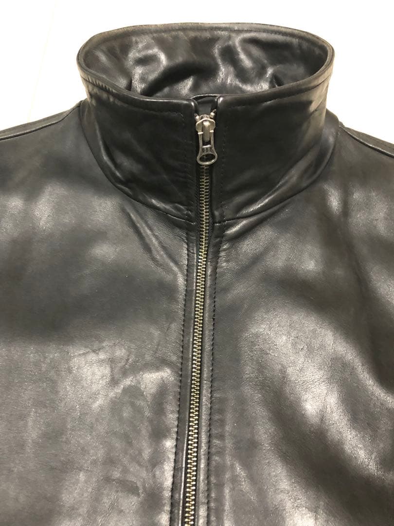 【1990s紺タグ良品M】OLD GAP 黒レザージャケット