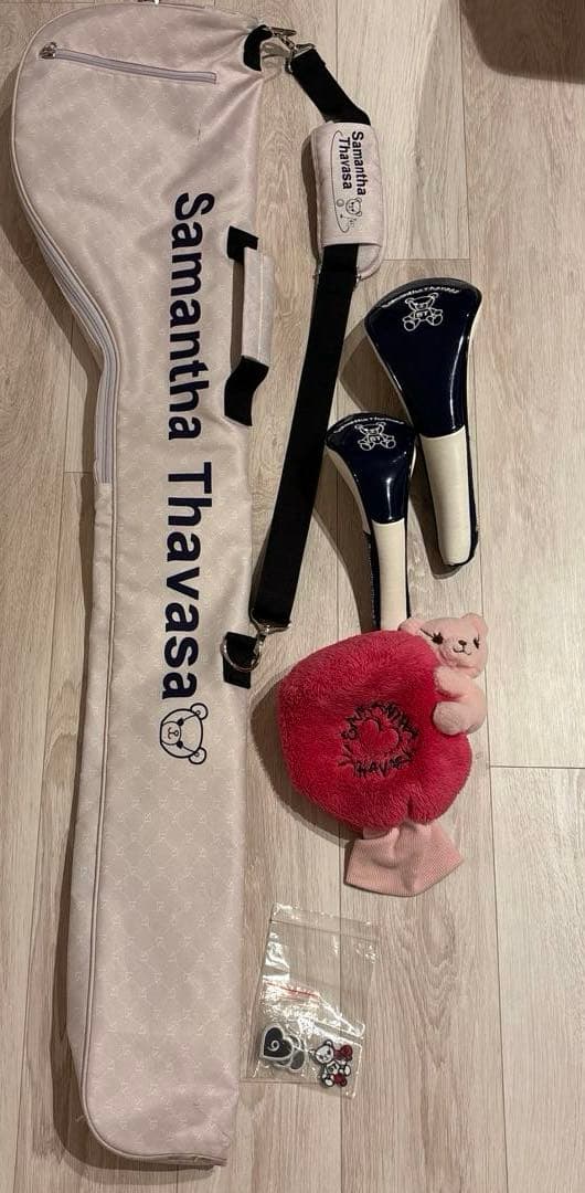 サマンサタバサゴルフ キャディバッグとクラブケースとヘッドカバーのセット