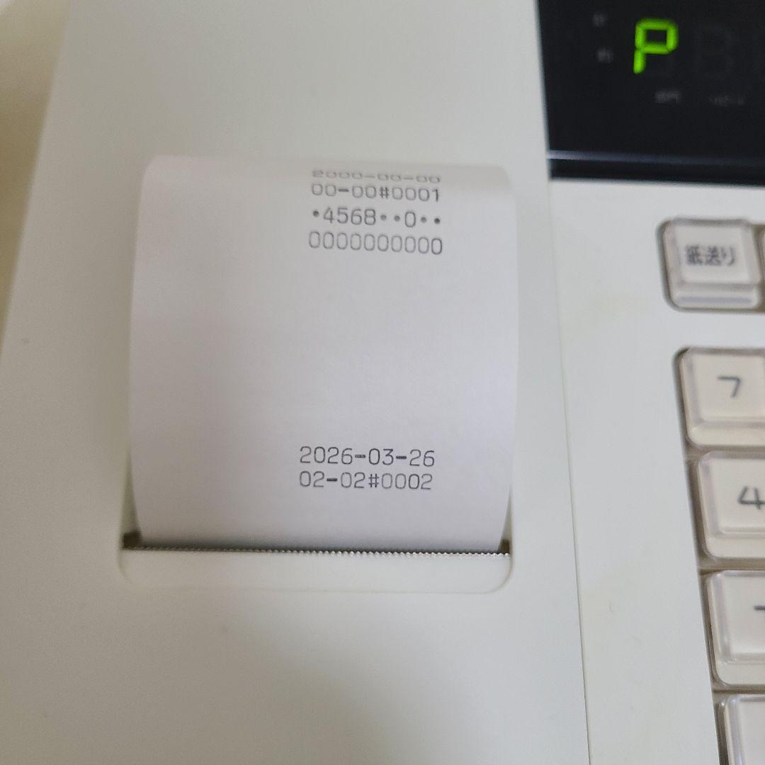 【CASIO】カシオ 電子レジスター 110ER ホワイト 説明書 箱付き