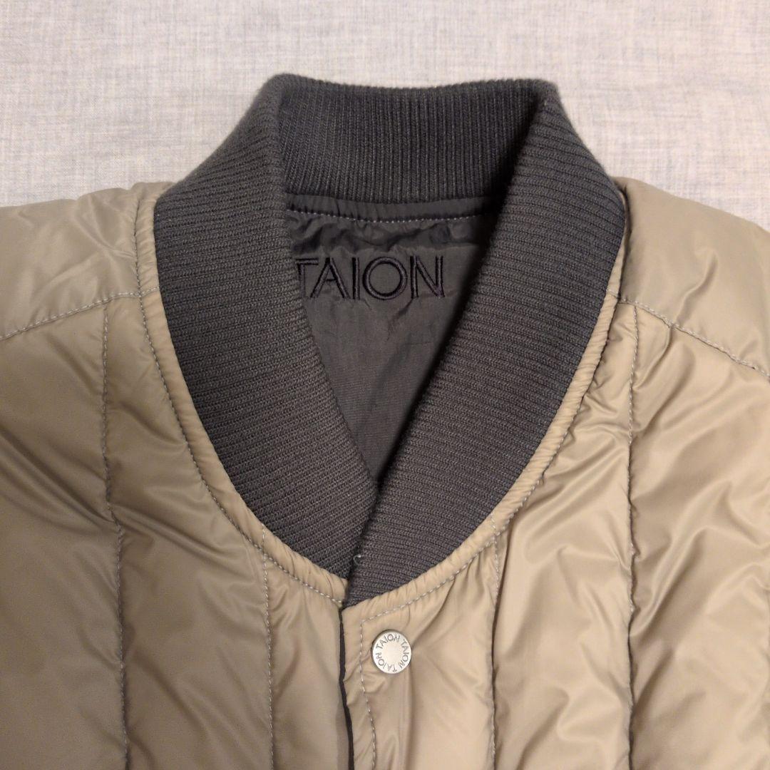 美品 TAION/RE Vertical quilt Rvs Down Vest