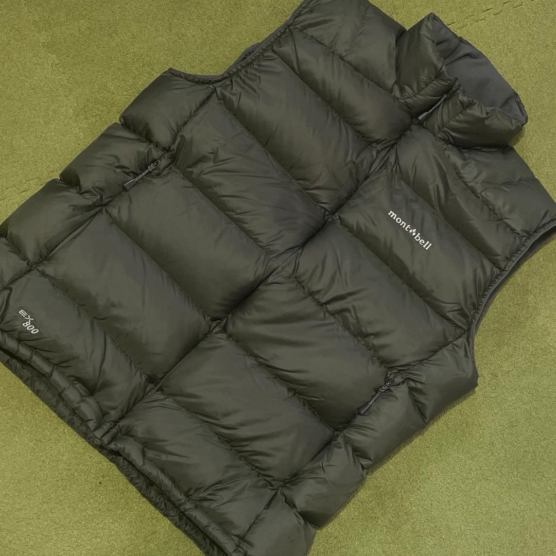 定価19800円★モンベル★ライトアルパインダウンベス★XL★グリーン？グレー