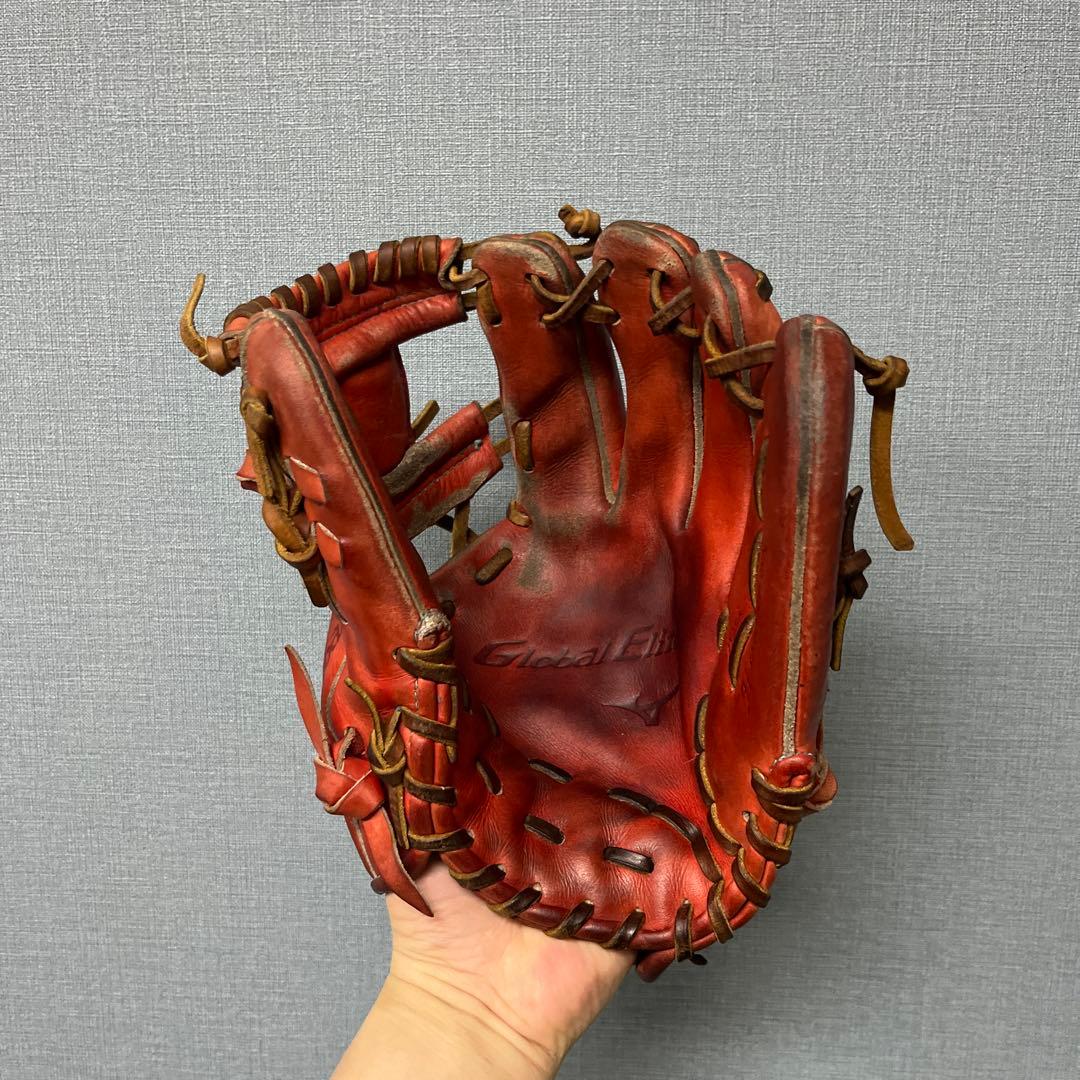 1281 ミズノ グローバルエリート 型良 即戦力 硬式 内野手用グローブ