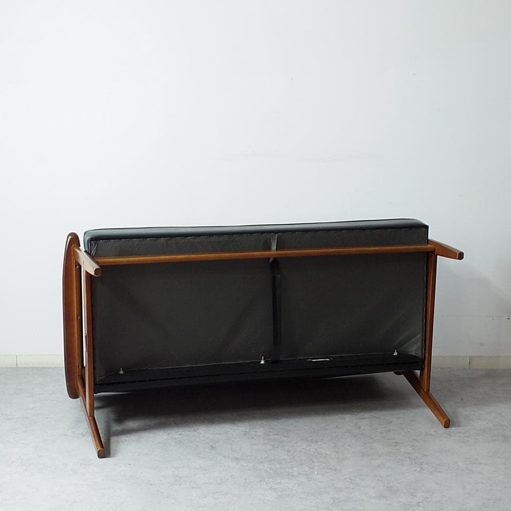 カリモク60 Kチェア 2シーター スタンダードブラック ZR24575