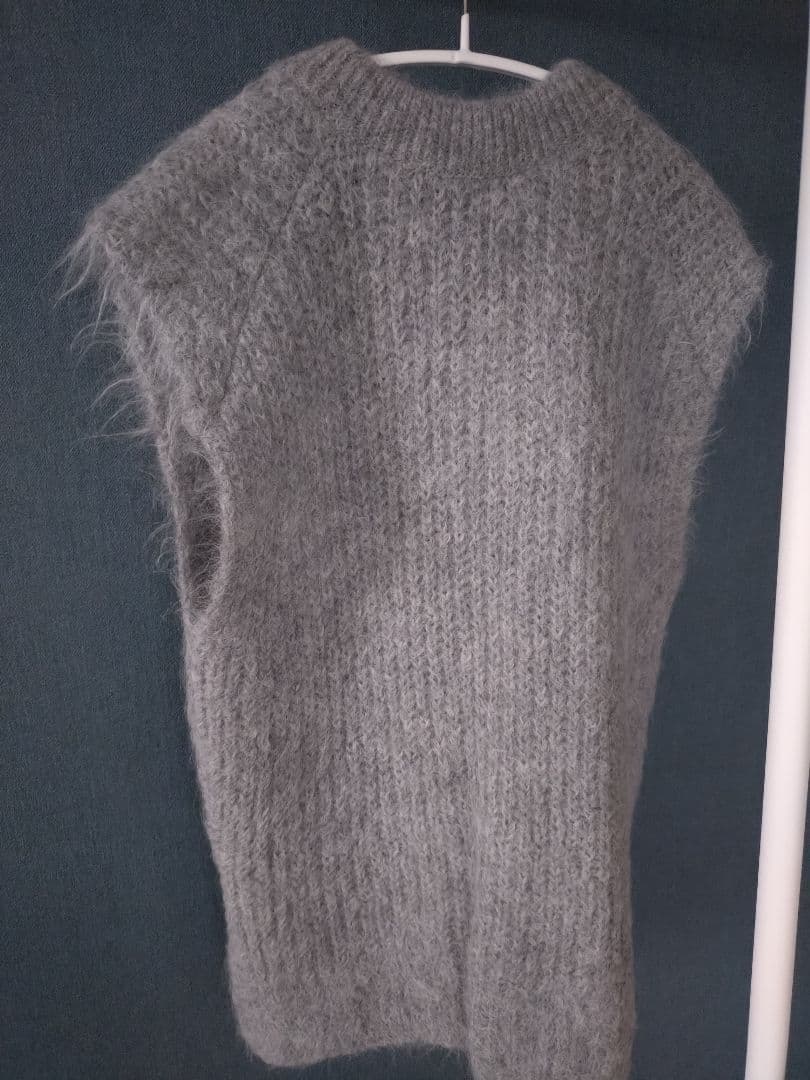 24AW エイトン ATON ALPACA FUR Vネックベスト