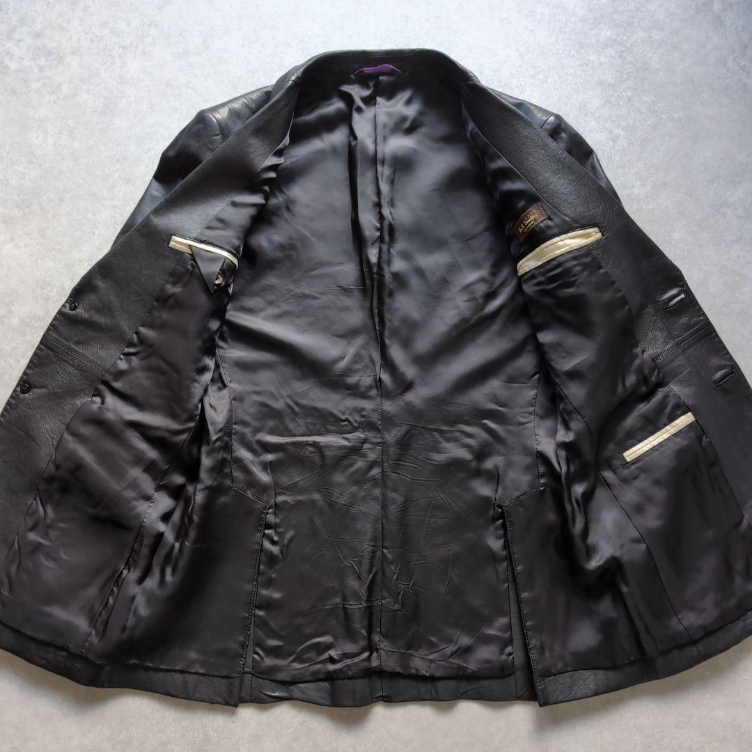 ポールスミスコレクション レザーテーラードジャケット 羊革 M