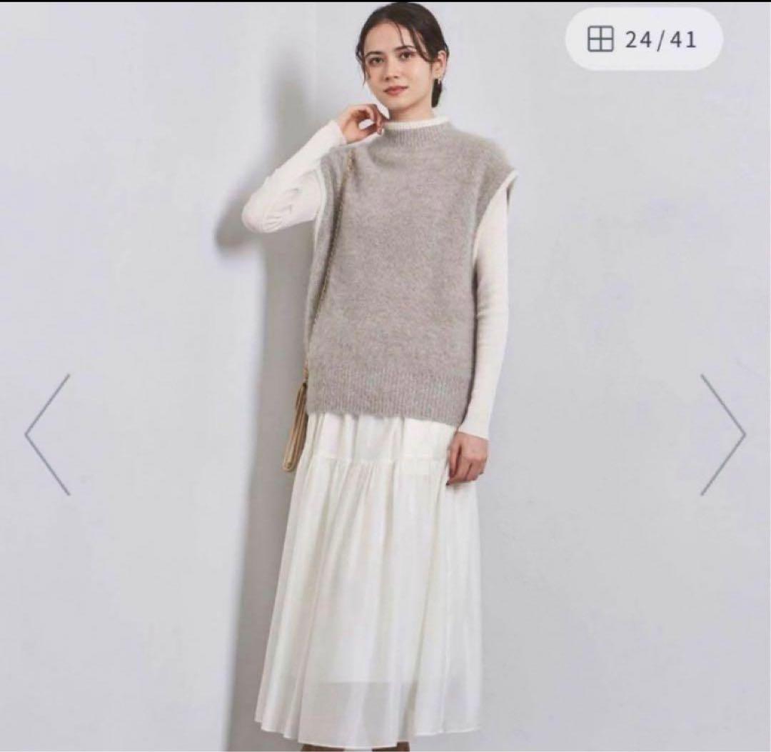 united arrows フォックスカシミヤ ニットベスト