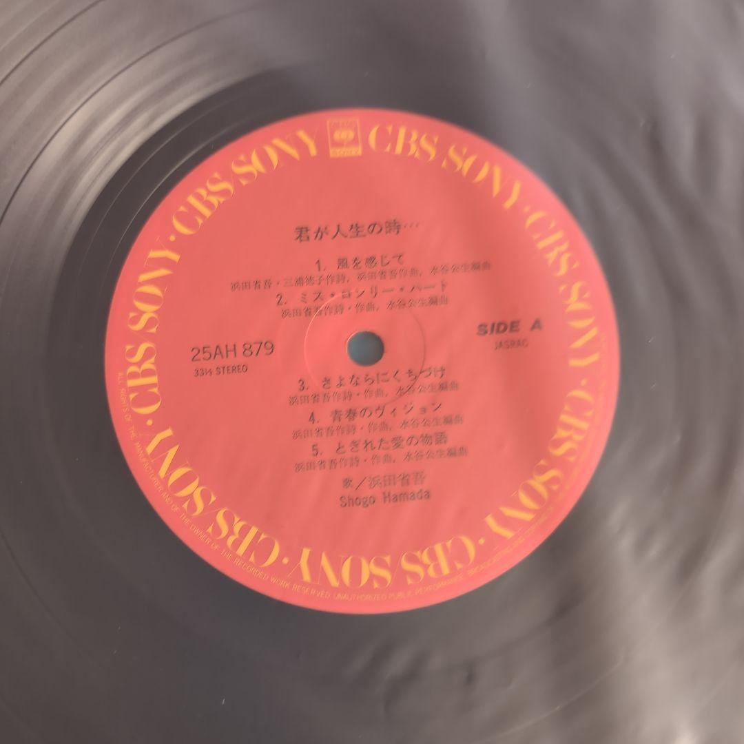 浜田省吾 君が人生の時… LPレコード