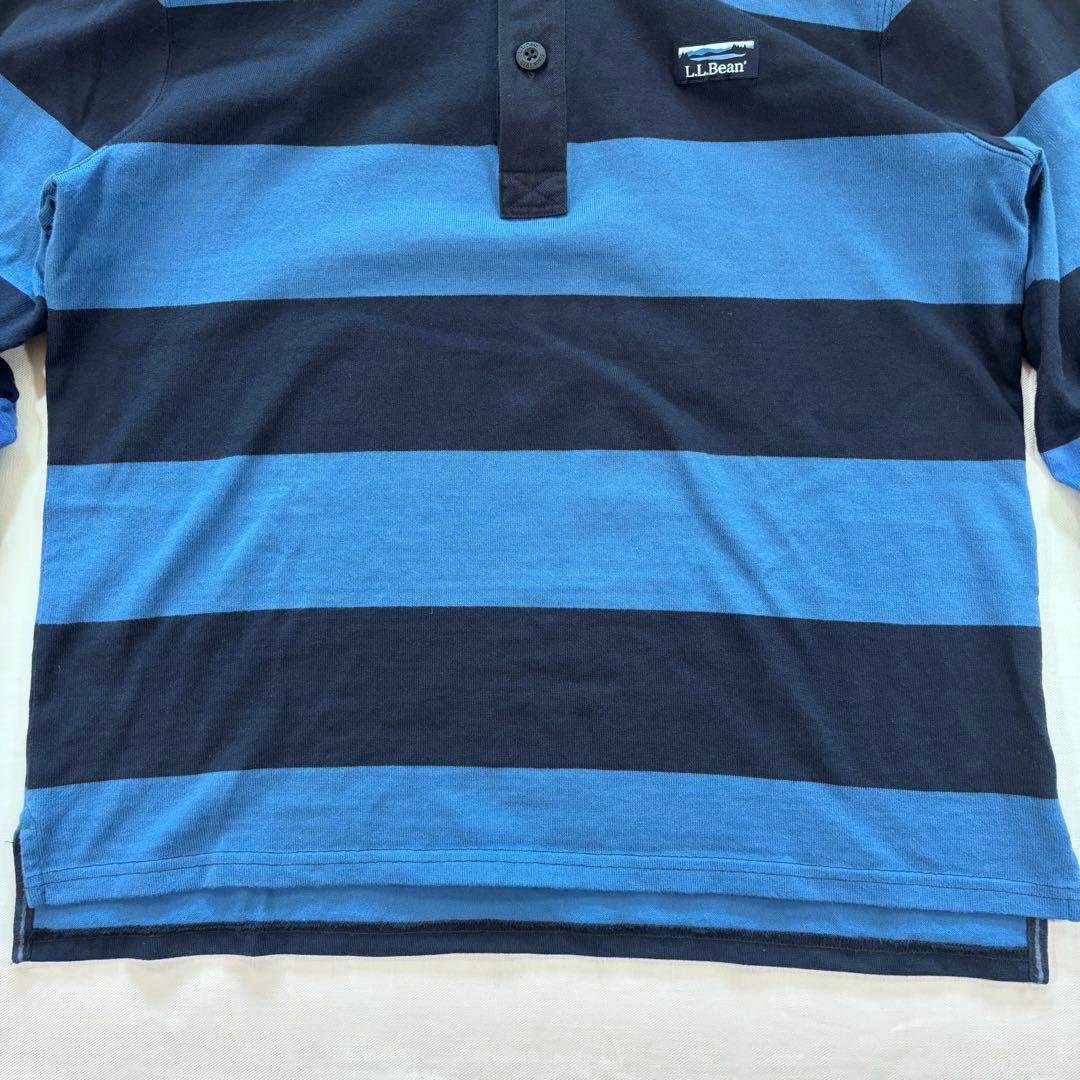 L.L.Bean ストライプ 長袖　ラガーシャツ