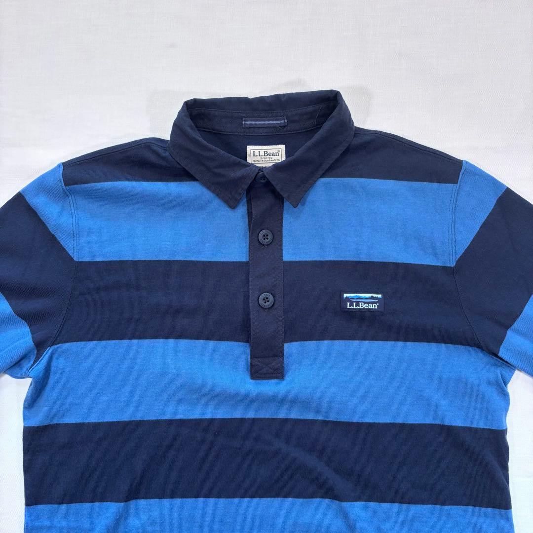 L.L.Bean ストライプ 長袖　ラガーシャツ