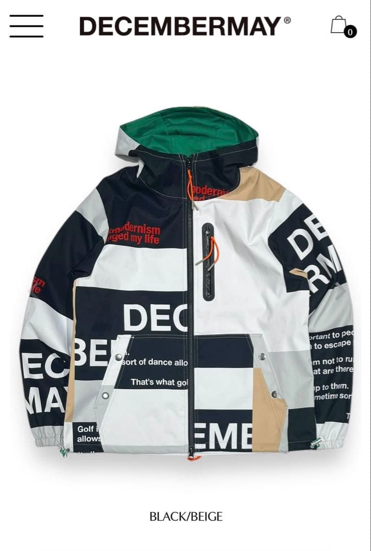 DECEMBERAY XL ジャケット グラフィックプリント