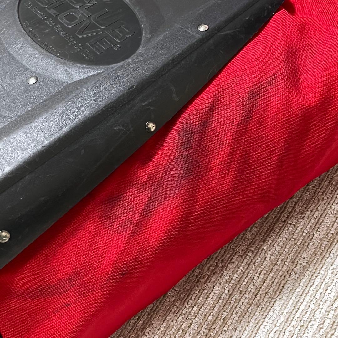 The CLUB GLOVE ゴルフ トラベルカバー レッド キャスター付き