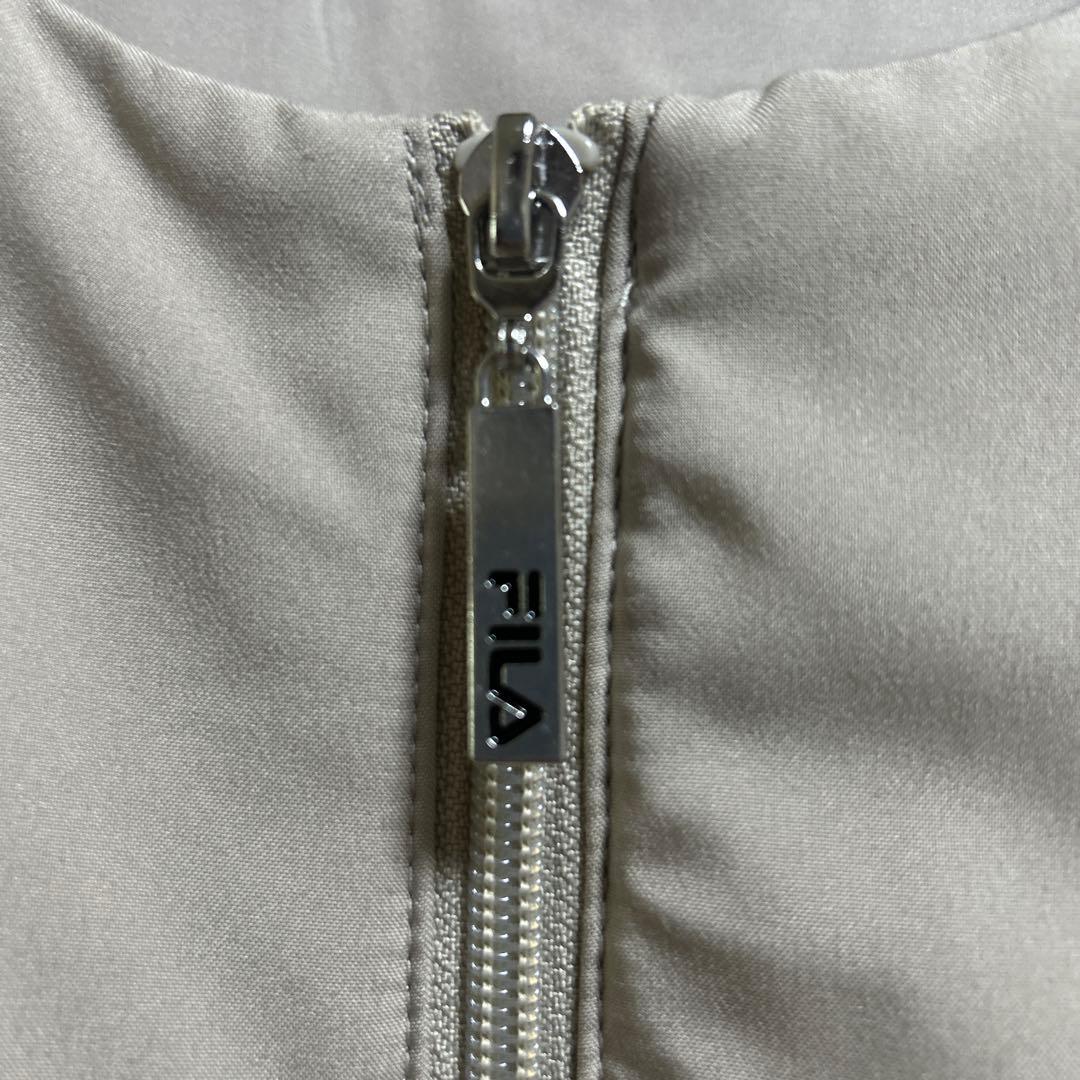 FILA ⭐️ベージュ ジップアップ中綿ジャケット　最終値下げ❗️