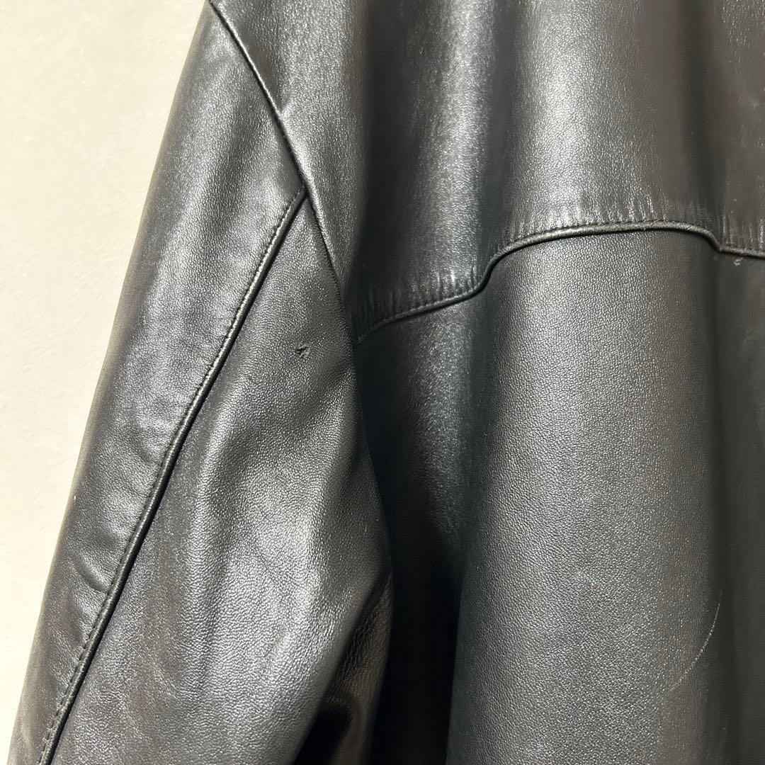 old coach カーコート レザージャケット black