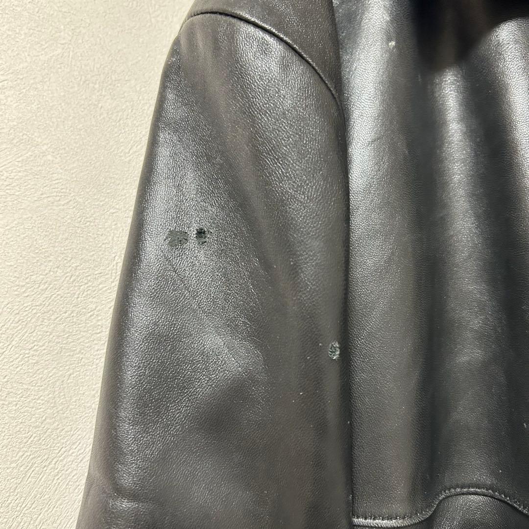 old coach カーコート レザージャケット black