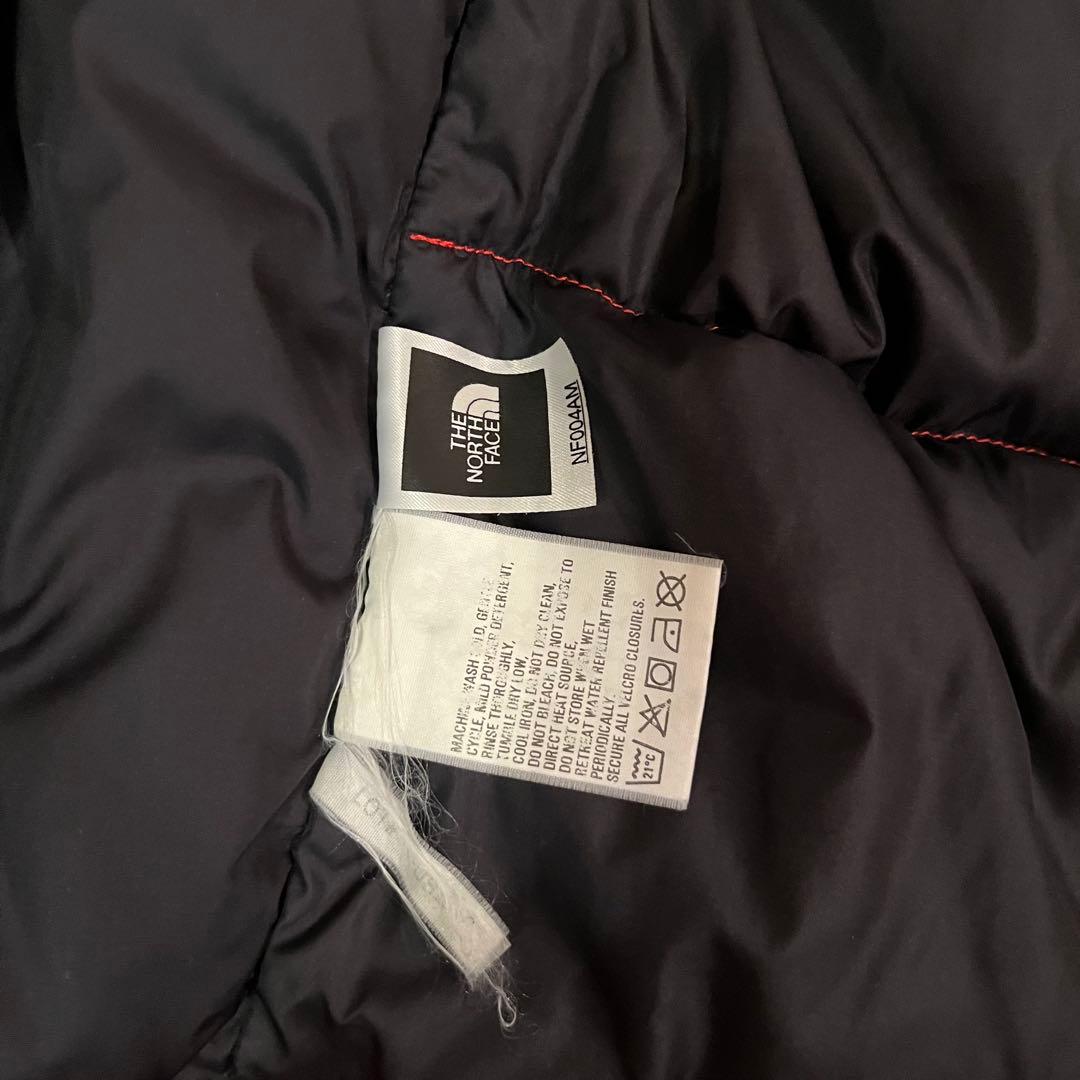THE NORTH FACE ヌプシ ダウンベスト 赤黒【XL】 NF004AM