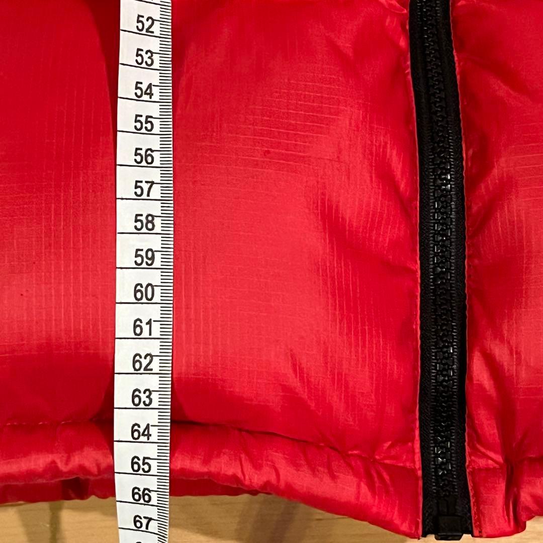THE NORTH FACE ヌプシ ダウンベスト 赤黒【XL】 NF004AM
