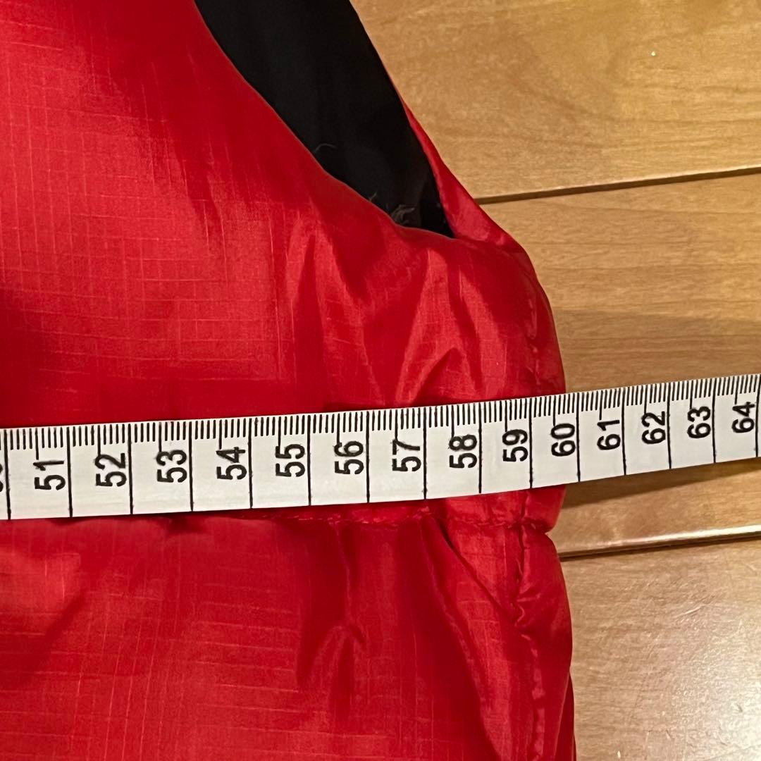 THE NORTH FACE ヌプシ ダウンベスト 赤黒【XL】 NF004AM