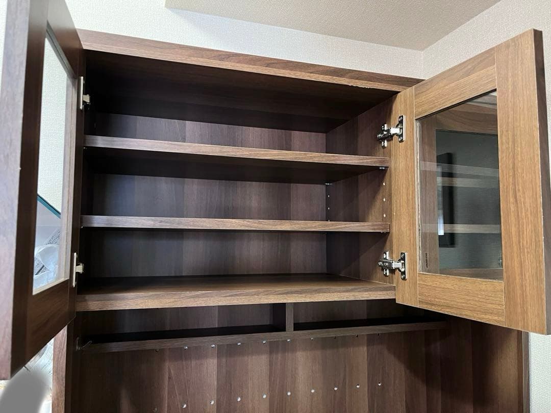 LOWYA【美品組み立て済】【3月発送】食器棚 コンセント付キッチン収納