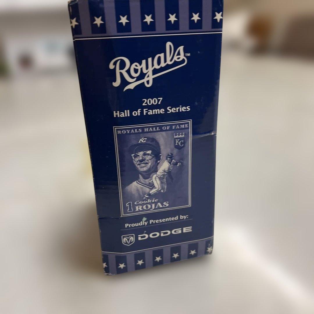 カンザスシティ・ロイヤルズ　殿堂入り選手　クッキー・ロハス　ボブルヘッド人形