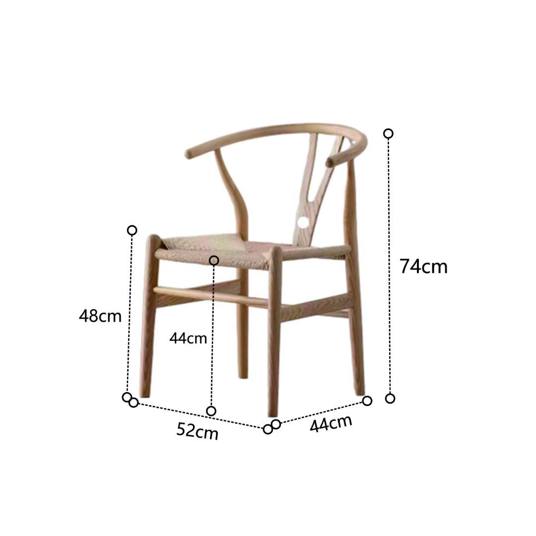 木製アームチェア ウィービング座面 SF16-08 訳あり品　写真をご確認