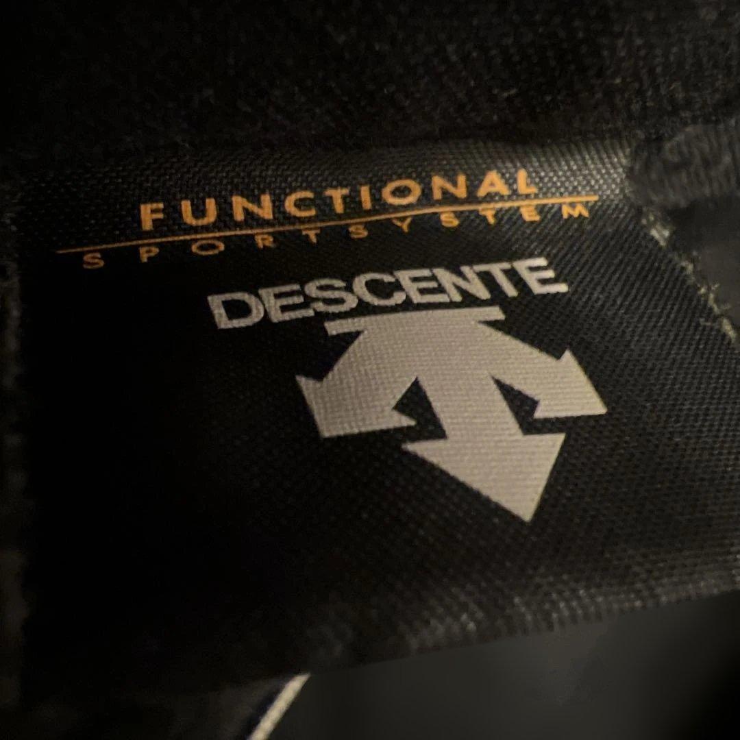 千葉ロッテブラック半袖ジップアップウェア デサントM刺繍サイズXA