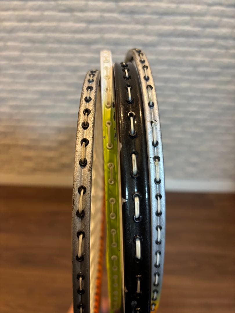 【◎送料無料】 BRIDGESTONE他　バドミントンラケット4本セット