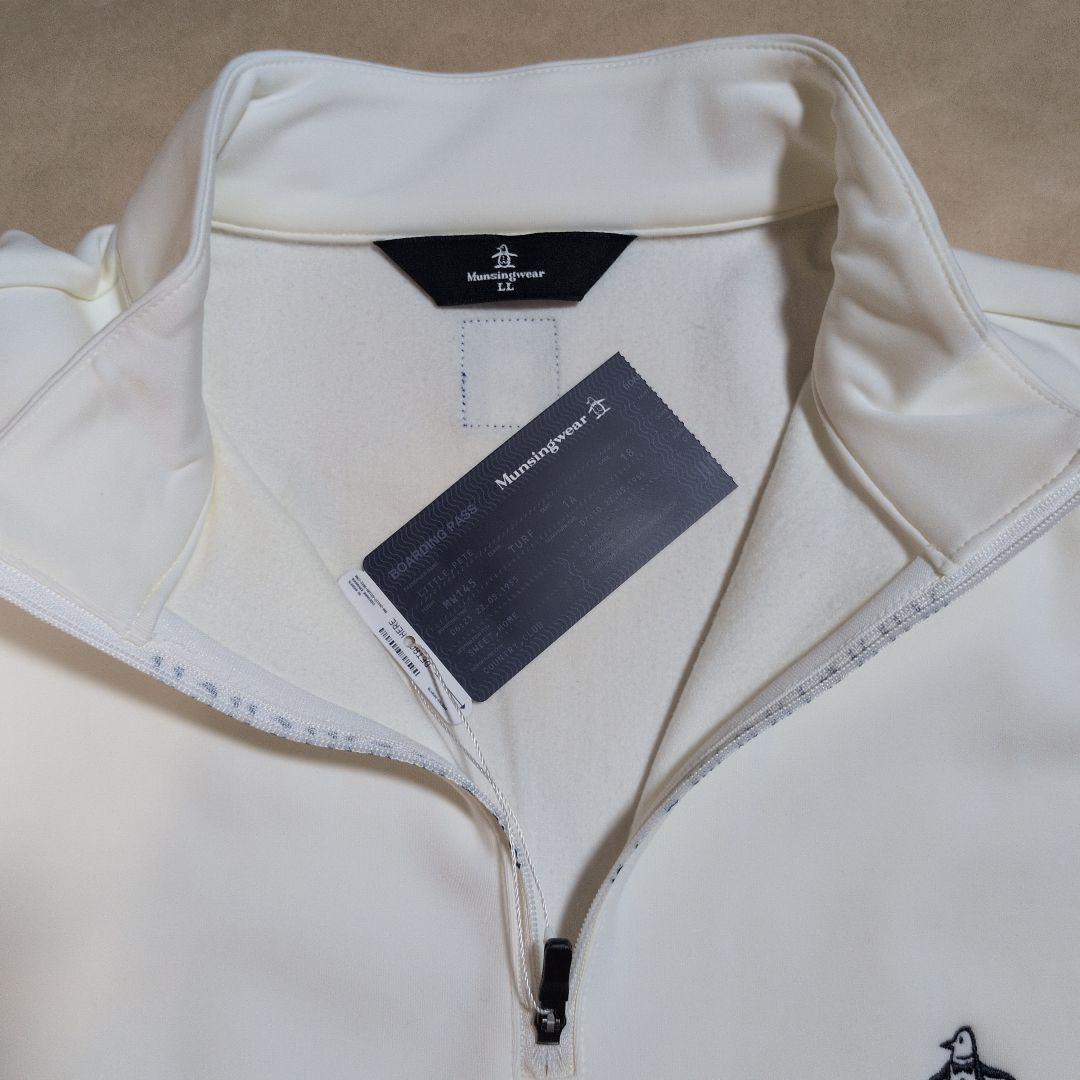 [マンシングウェア] メンズ:LLサイズ:長袖シャツ 裏起毛 ハーフジップ