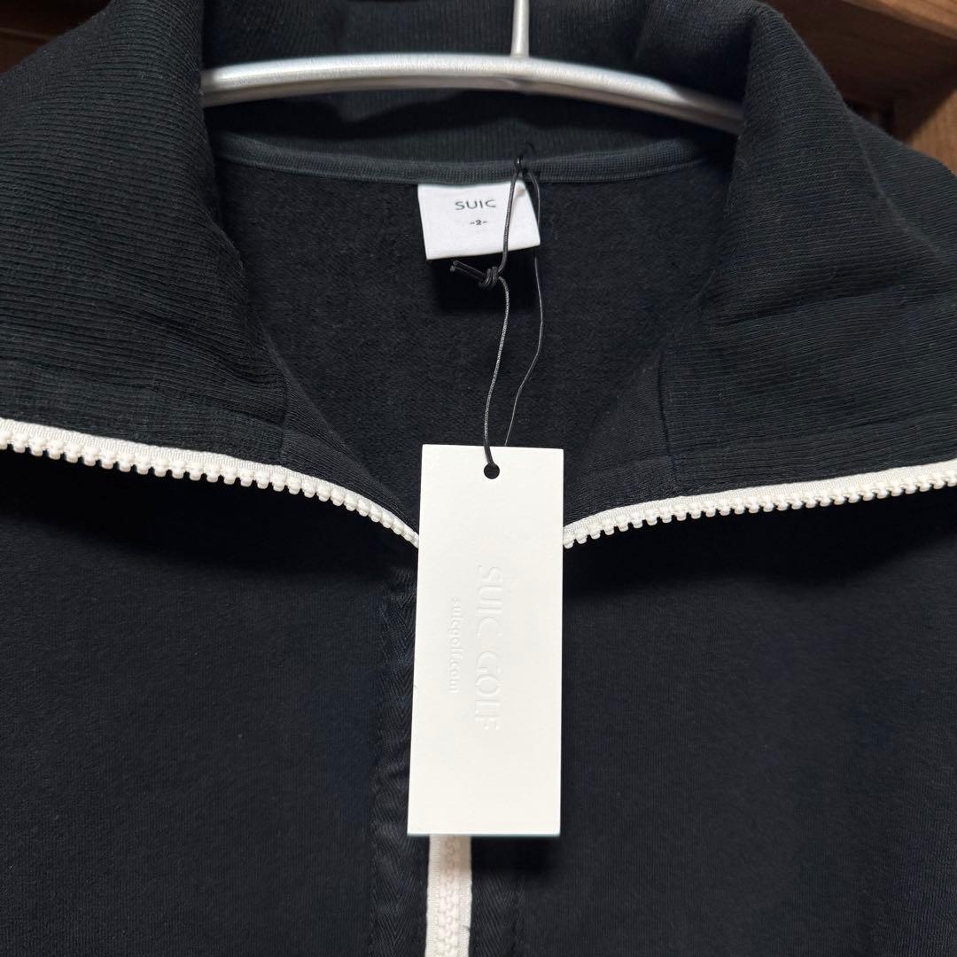 【新品タグ付き】SUIC GOLF ZIPUP SWEATSHIRT 黒 2