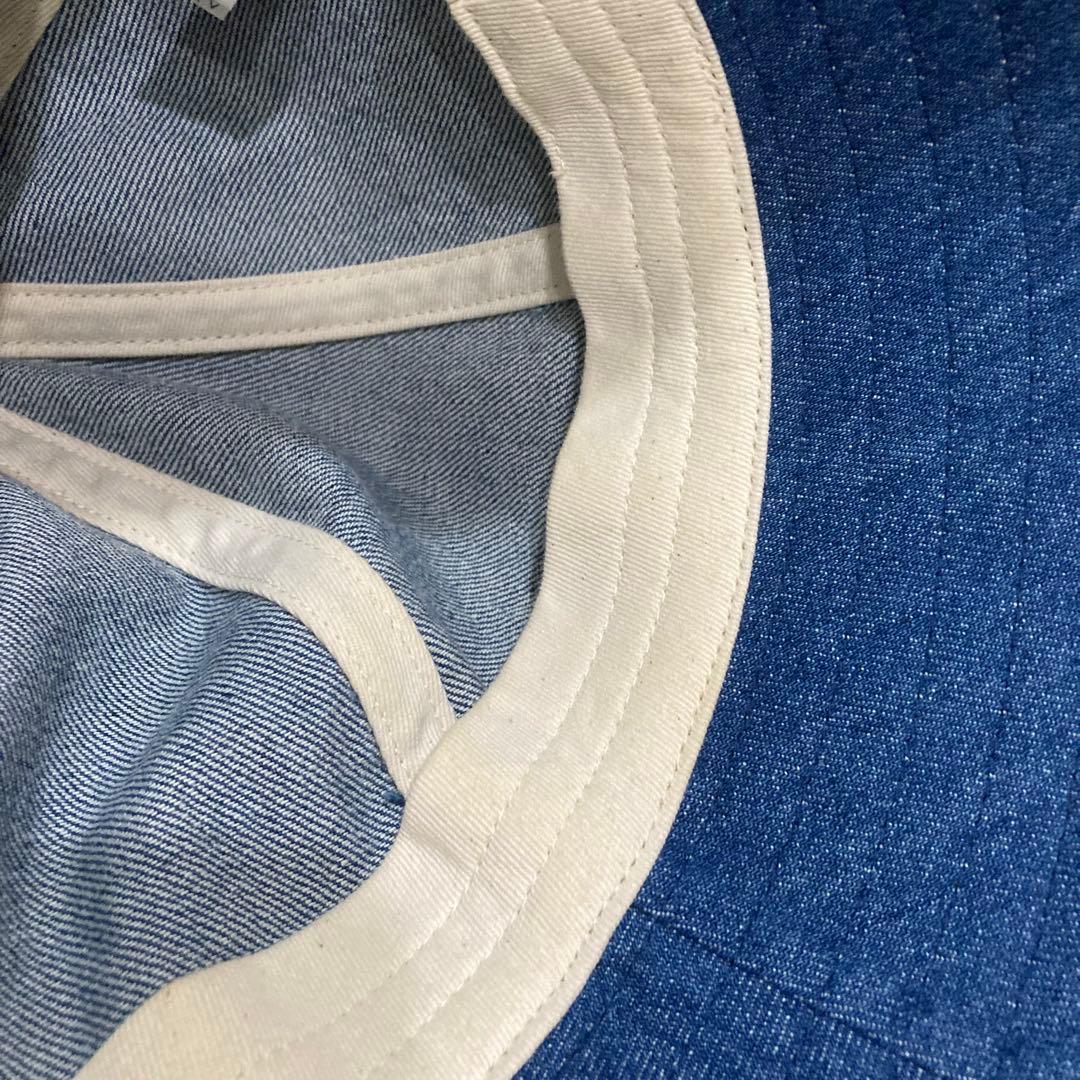 Needles ニードルズ デニム バミューダハット インディゴ パピヨン刺繍