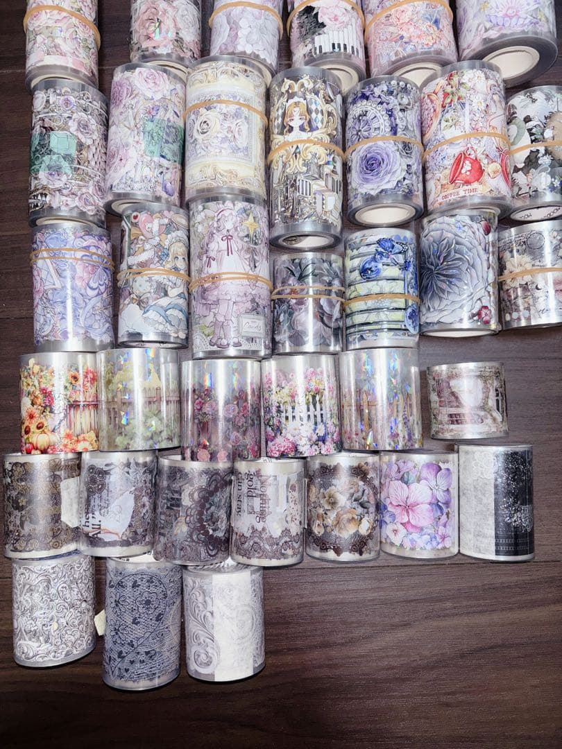 海外マステ　４２本　まとめ売り　中古　コラージュ　マスキングテープ