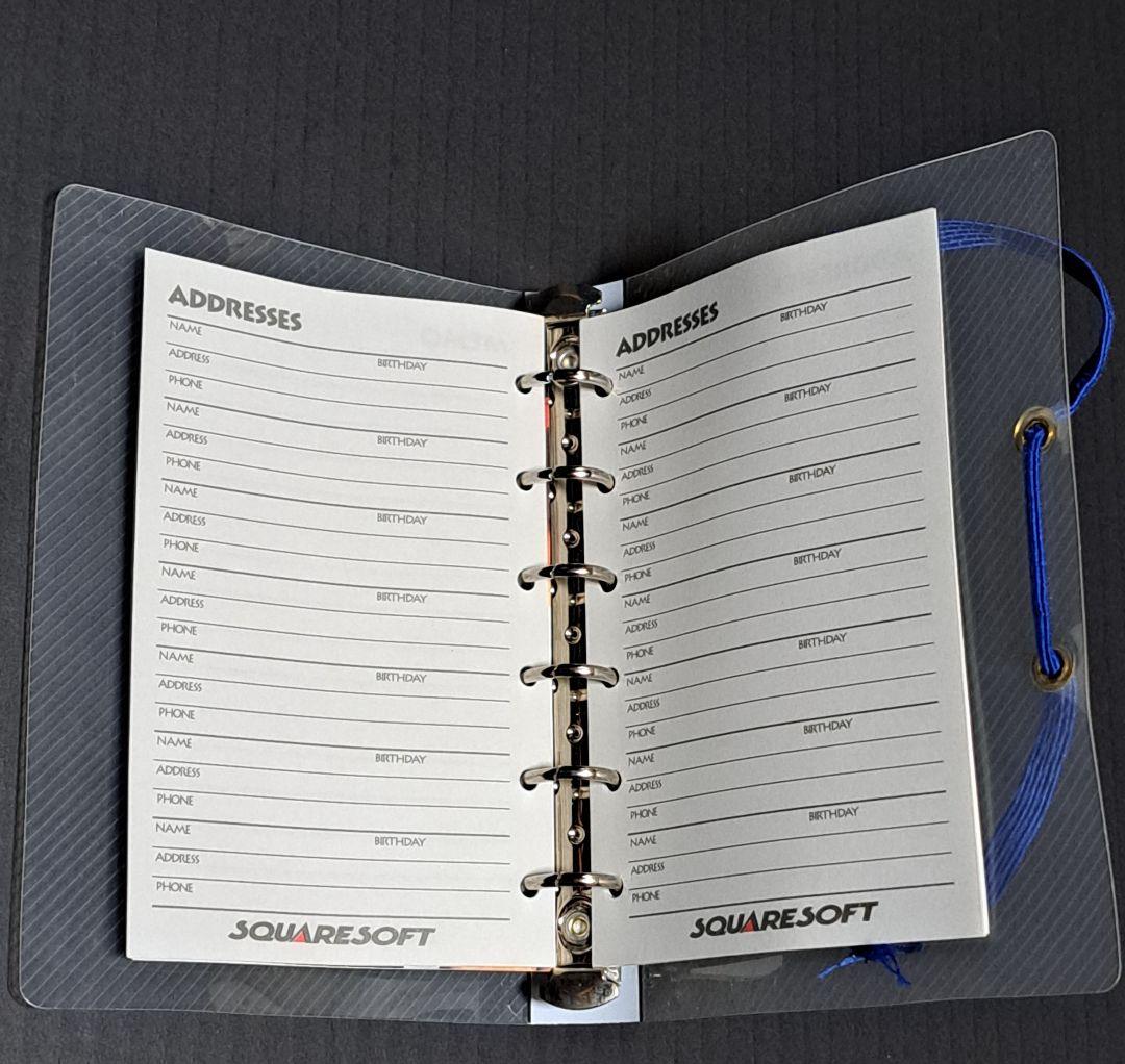 PS ファイナルファンタジーⅦ　非売品　システム手帳　レア　スクウェア